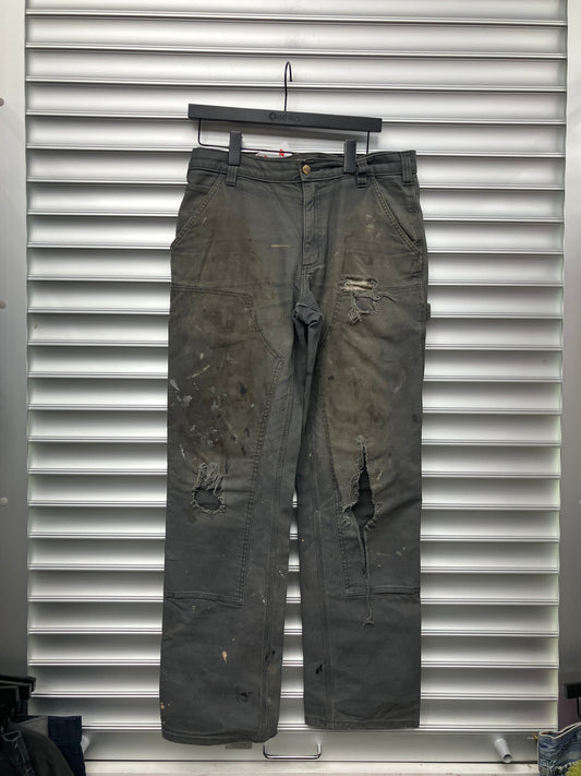 Vintage Grey Carhartt Double Knees - 32