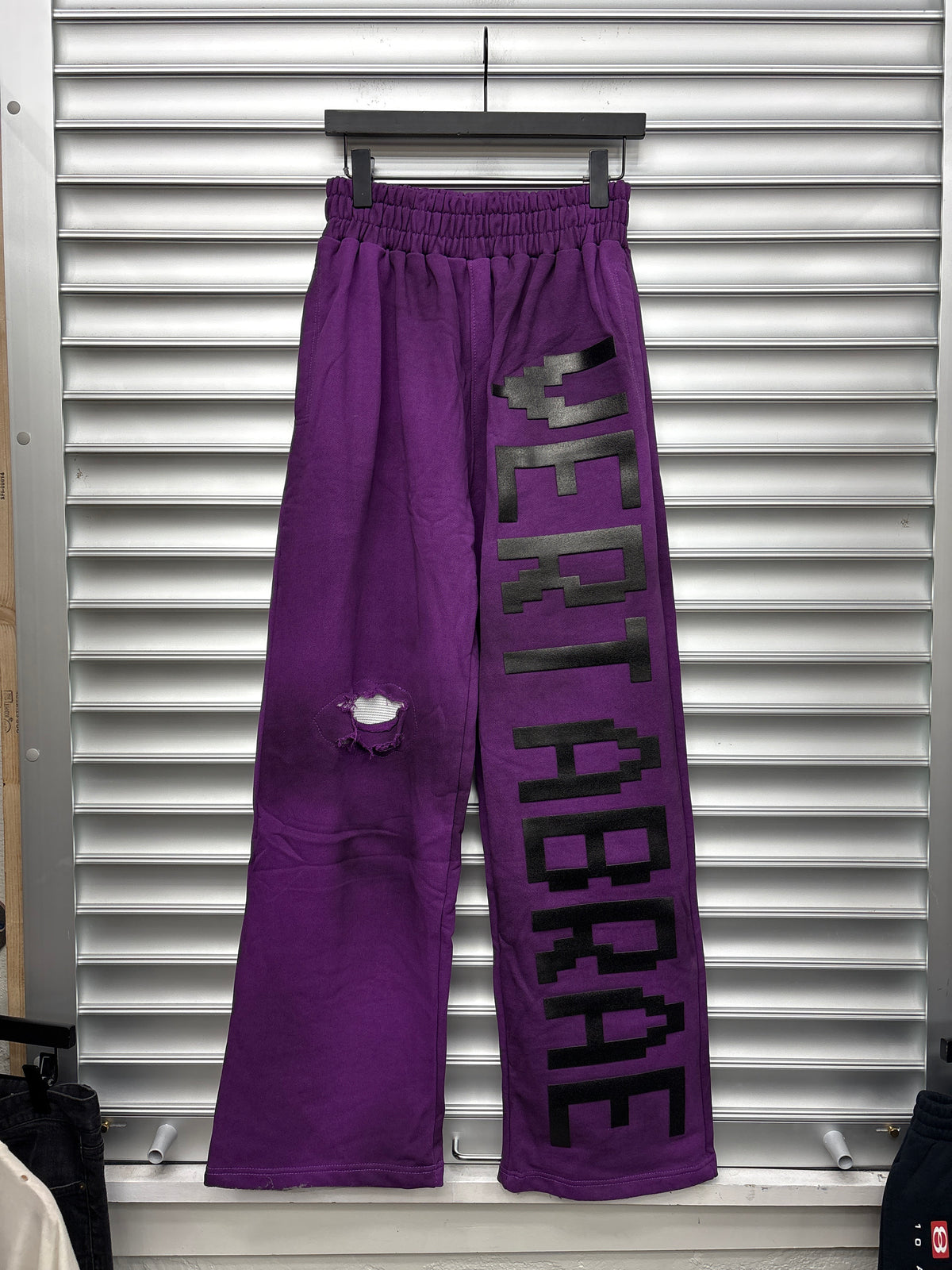 Vertabrae Purple Sweatpants - XL**