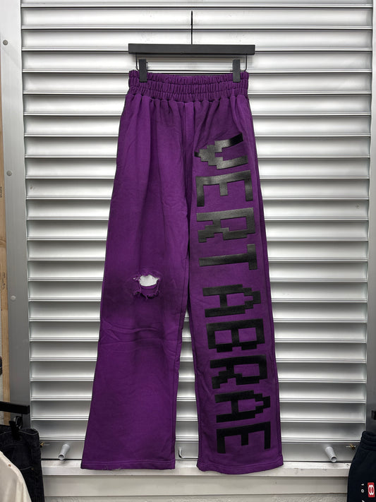 Vertabrae Purple Sweatpants - XL**