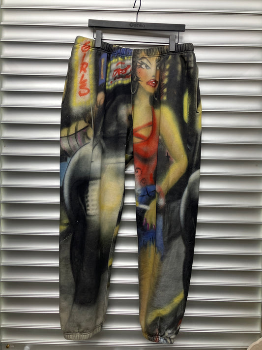 Supreme Girl All Over Print Sweatpants - L