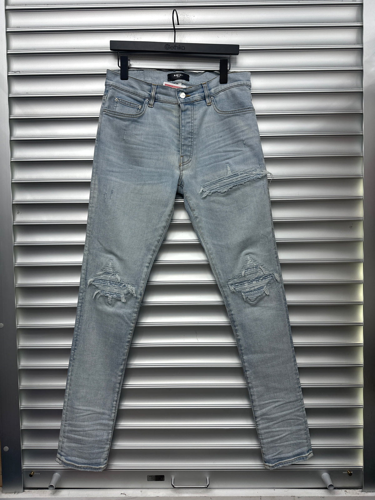 Amiri Mx1 Blue Denim Patch - 31**