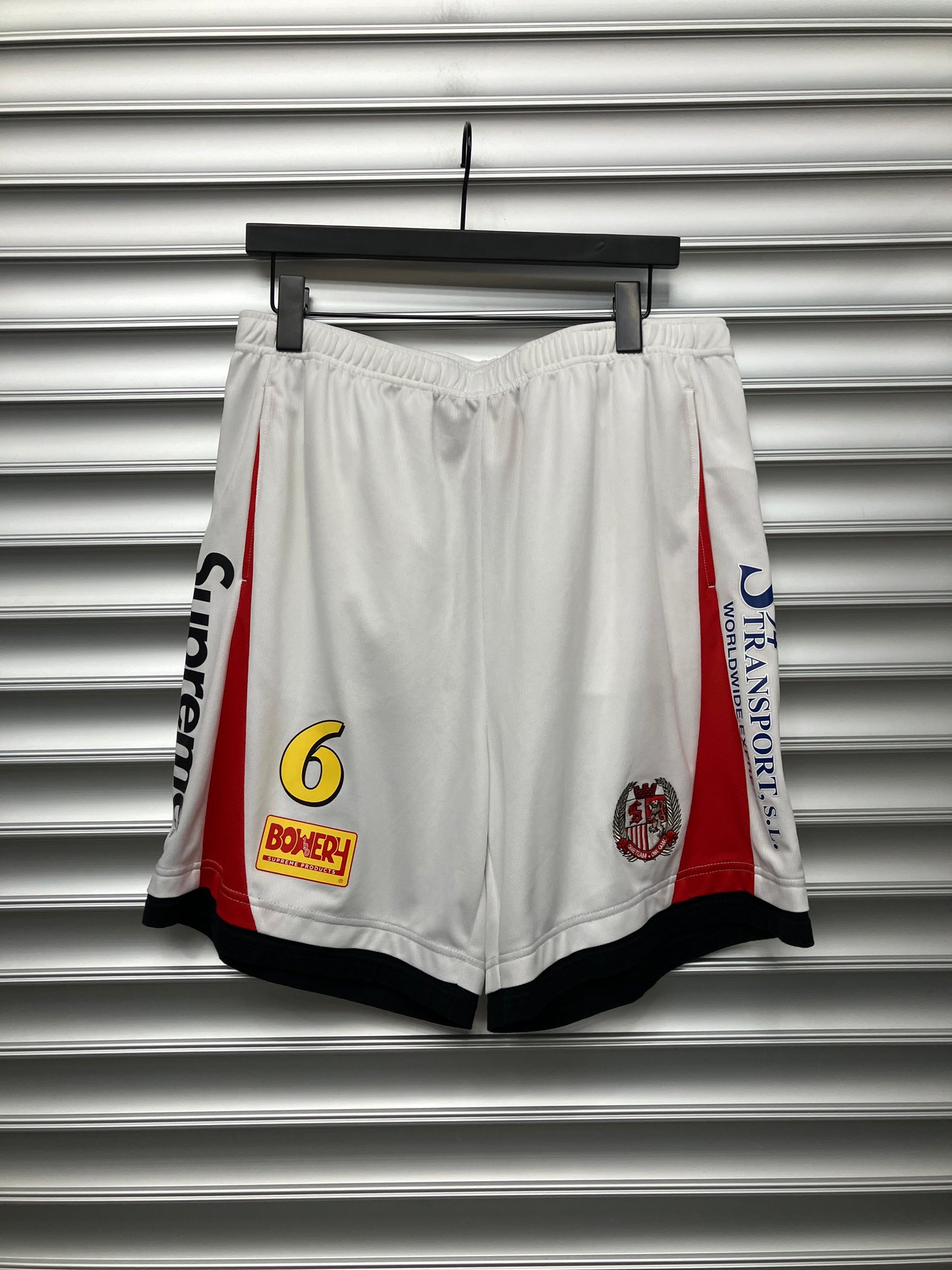 Supreme White Mesh Shorts - M