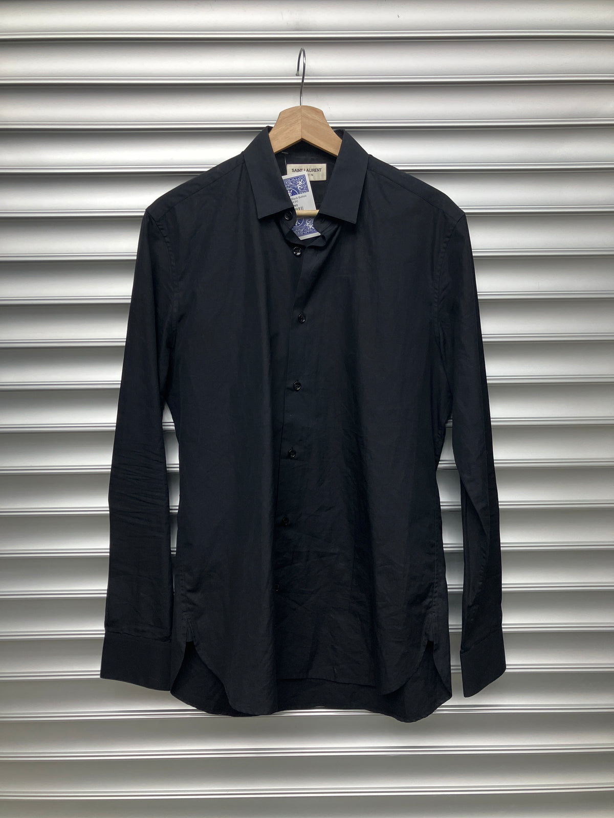 Saint Laurent Black Button Up - 38 (K)**
