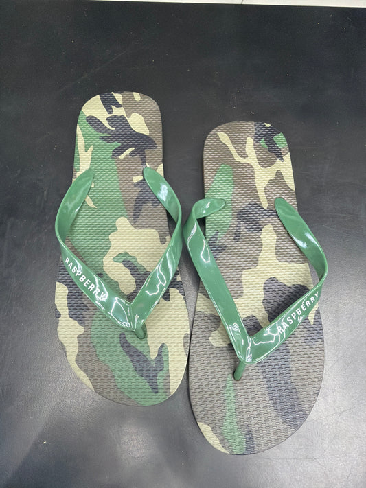 Raspberry Hills Camo Flip Flops