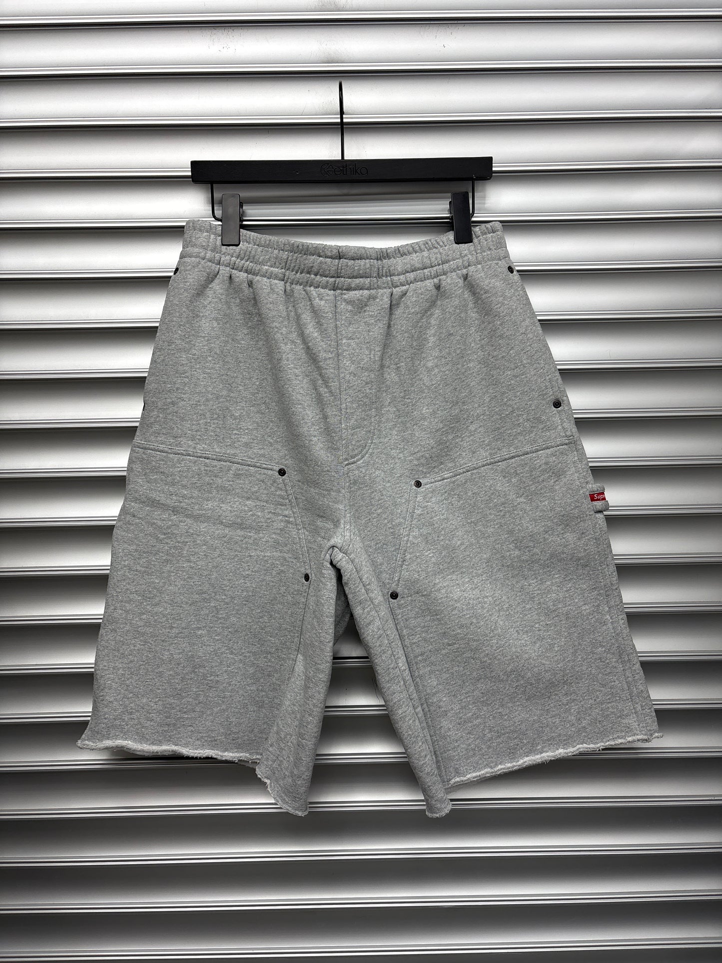 Supreme Grey Double Knee Grey Shorts - M**