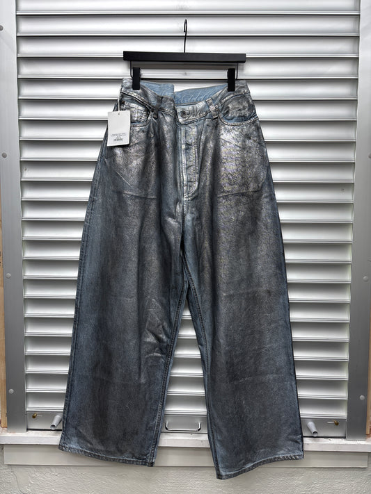 Brand New Acne Studios Metallic Wash Baggy Denim - 50 (32)