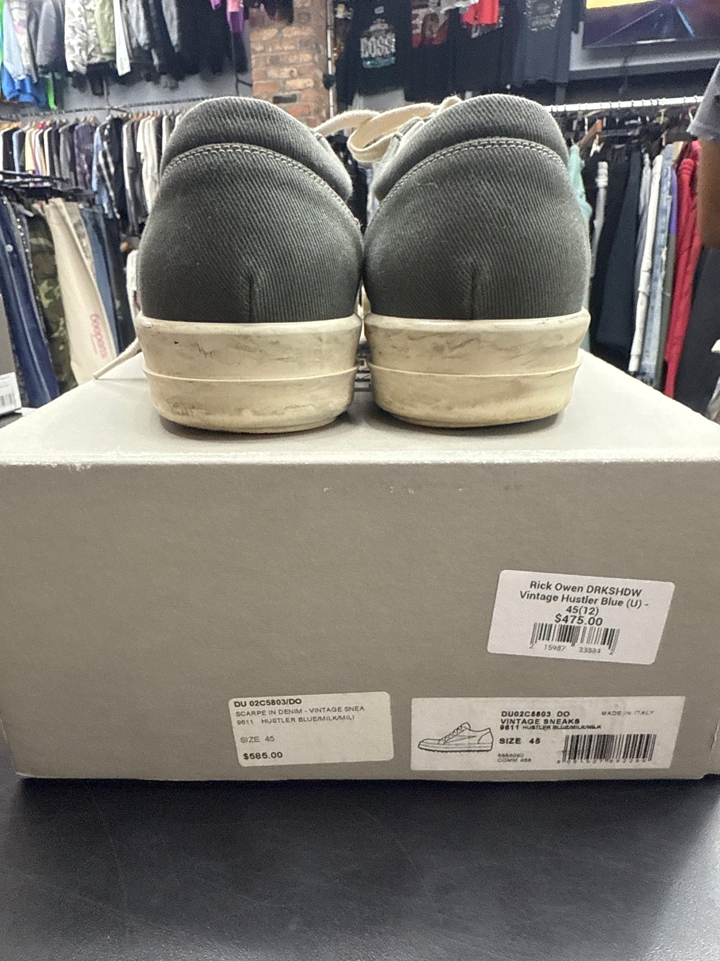 Rick Owen DRKSHDW Vintage Hustler Blue (U) - 45(12)