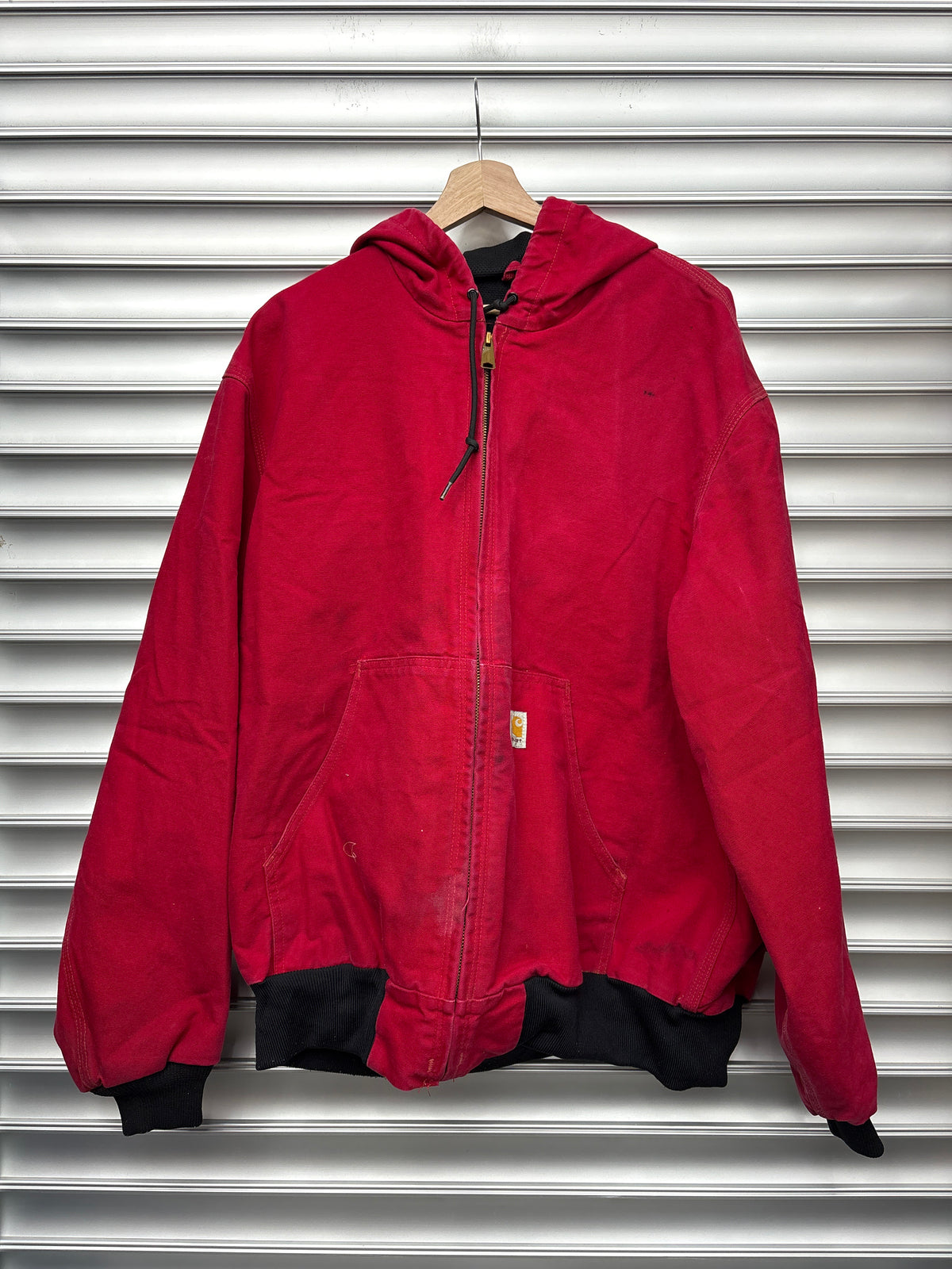 Vintage Carhartt Red Hooded Jacket - XL**
