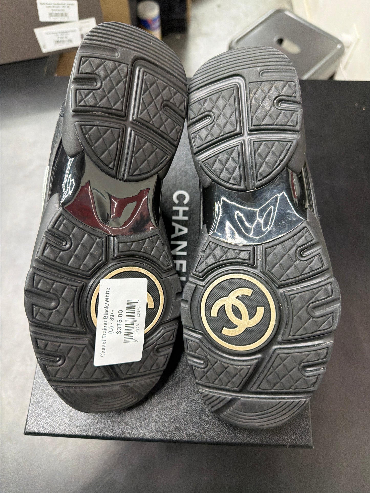 Chanel Trainer Black/White (U) - 39**