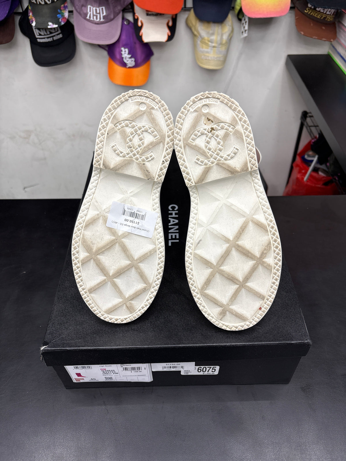 Chanel Rain Boot Beige (U) - 40(7)**