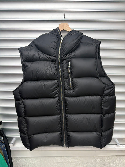 Rick Owens Black Puffer Vest - L**