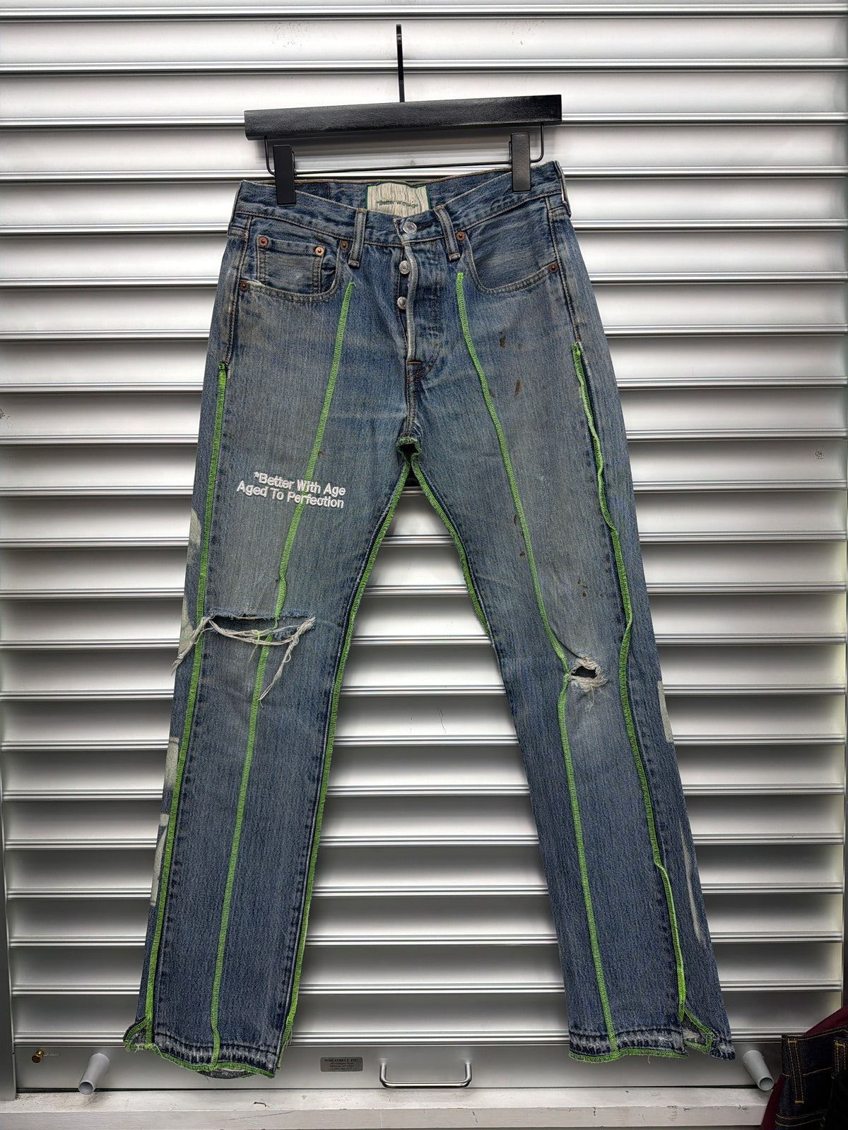 Better With Age Green Lined Denim - 30**