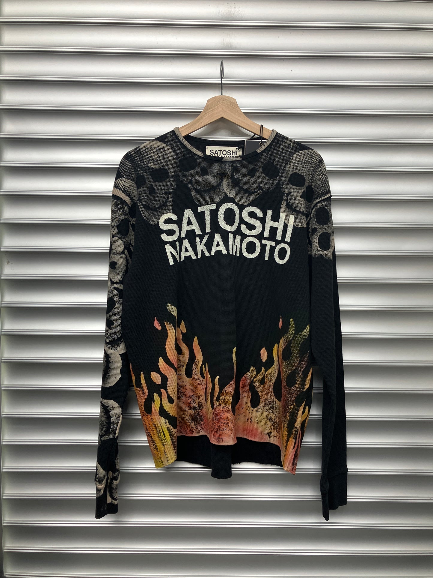 Satoshi Nakamoto Skull Flame Thermal - XL