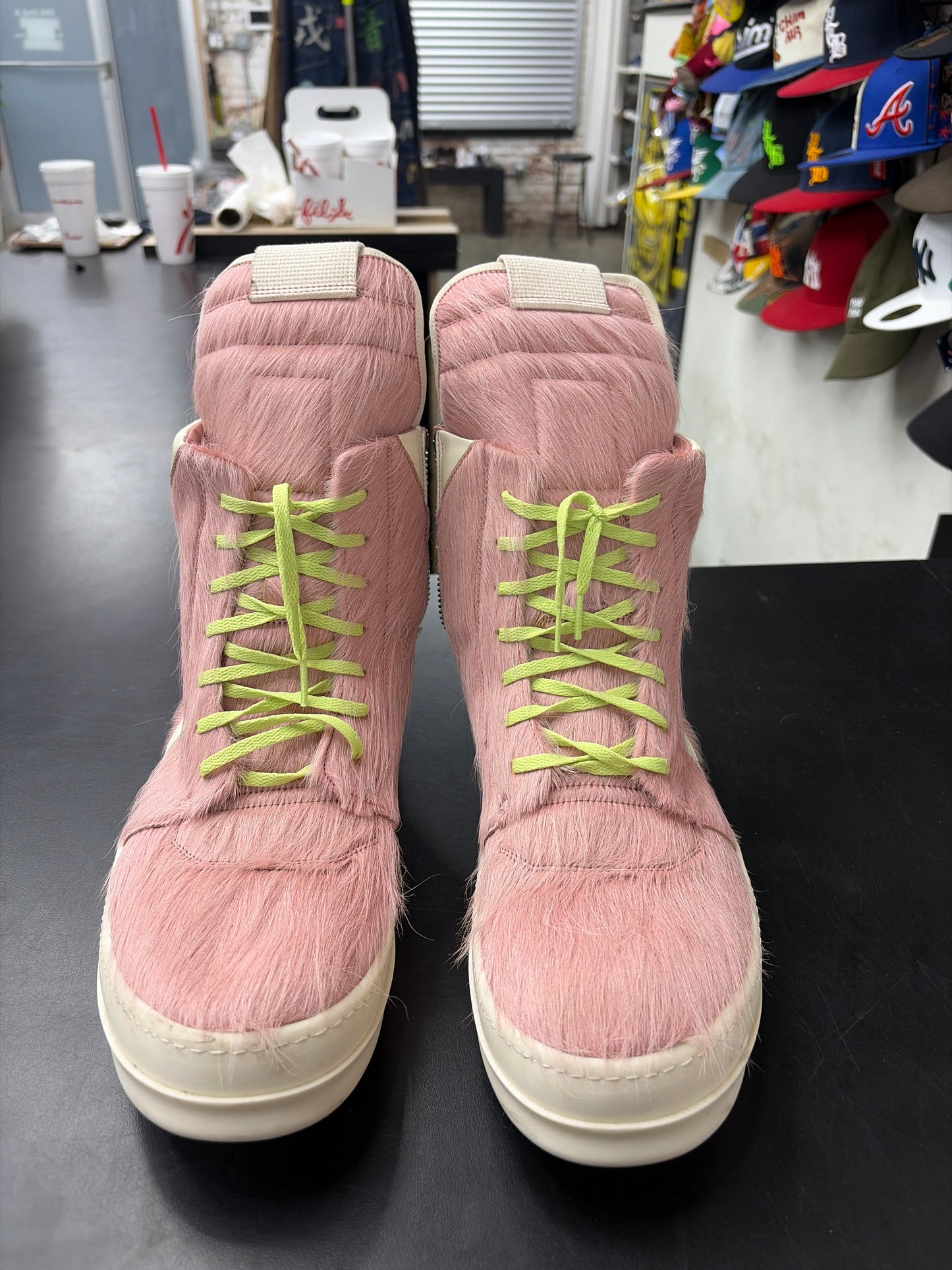 Rick Owen Geobasket Pink Fur (U) - 47 (NB)