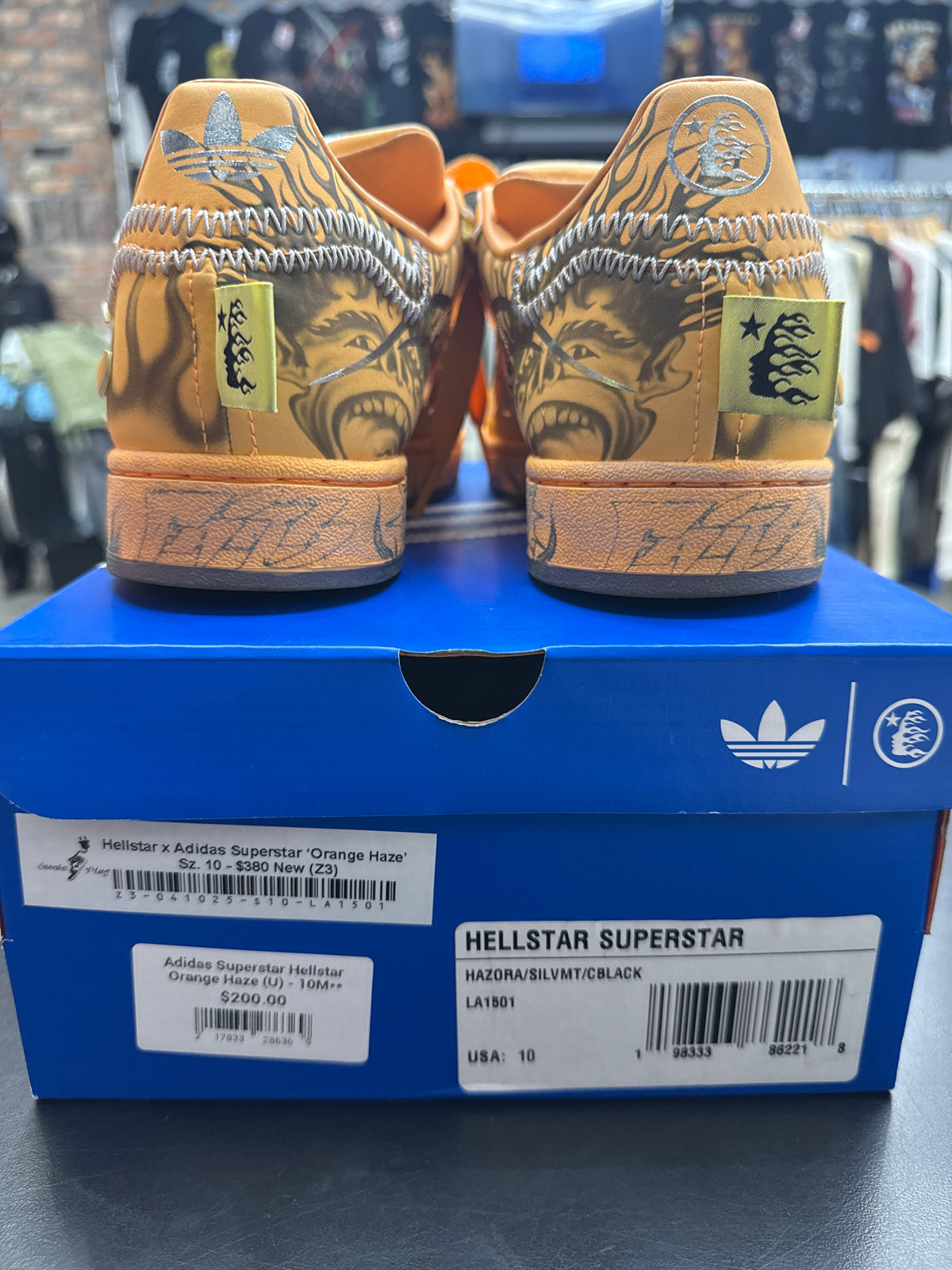 Adidas Superstar Hellstar Orange Haze (U) - 10M**