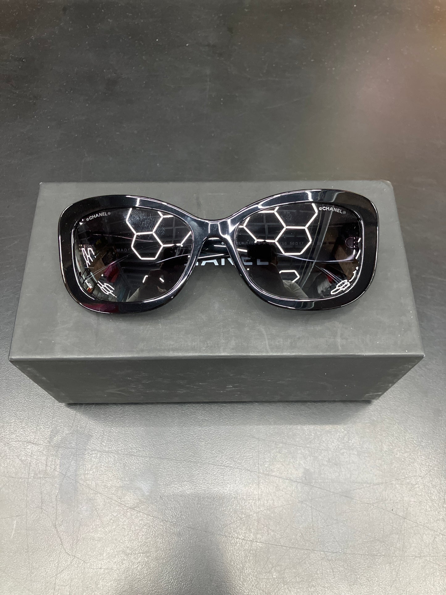 Chanel CC Black Sparkle Shades