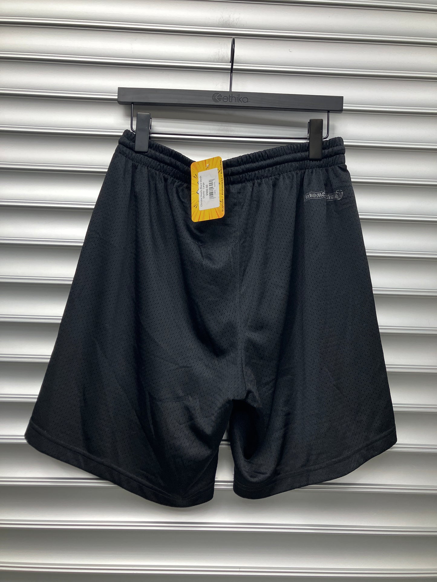 Chrome Hearts Black Mesh Shorts - Large