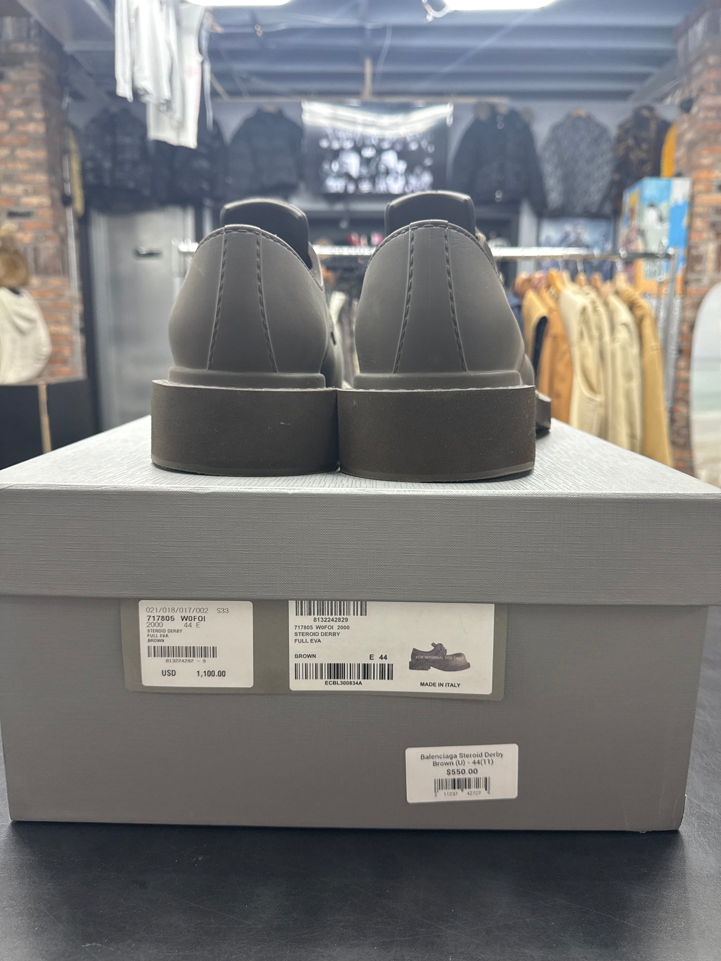 Balenciaga Steroid Derby Brown (U) - 44(11)