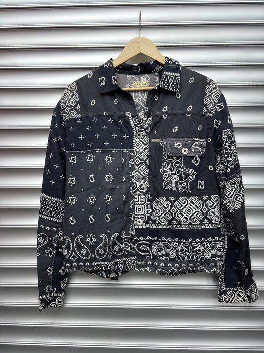 Kapital Black Bandana Button Up - 3