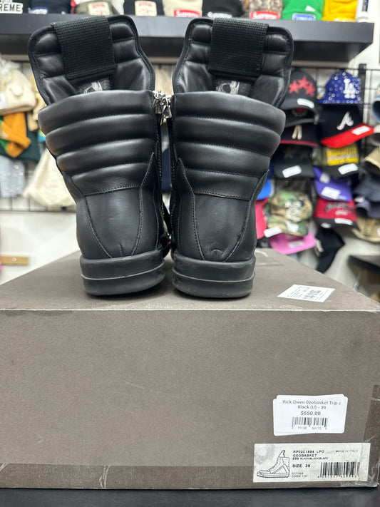 Rick Owen Geobasket Triple Black (U) - 39