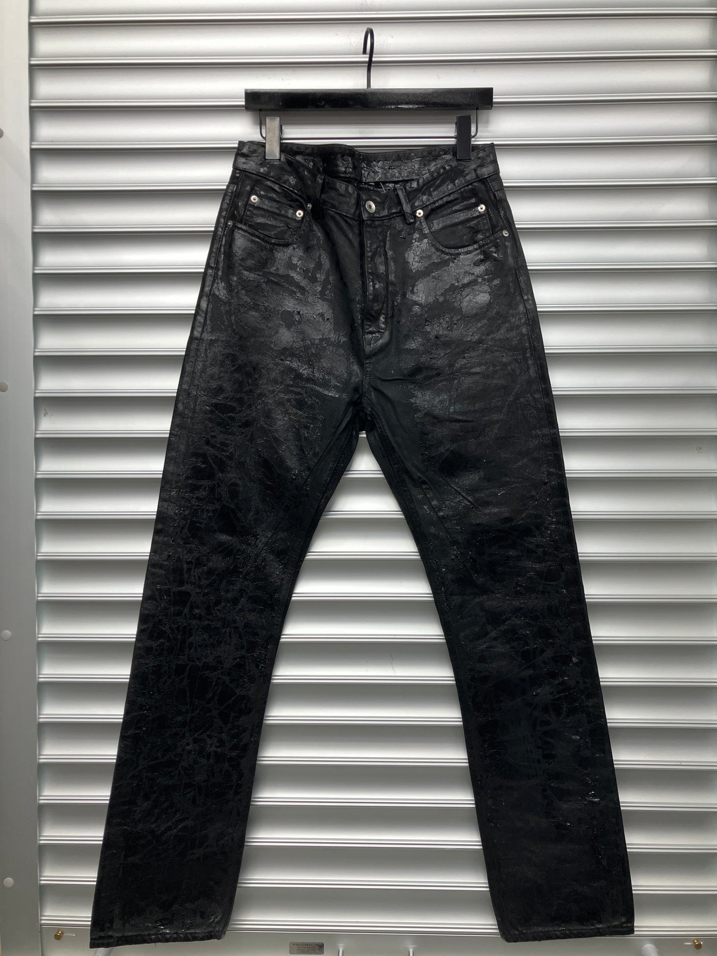 Rick Owens Wax Black Denim - 31