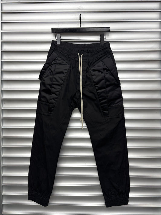 Rick Owens Padded Black Cargos - 50**