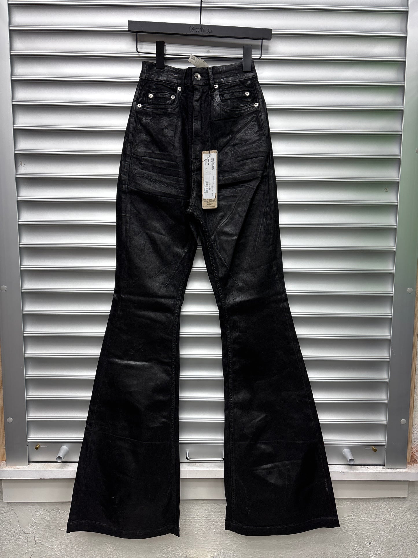 Rick Owens Wax Bolan Flare Denim - 25