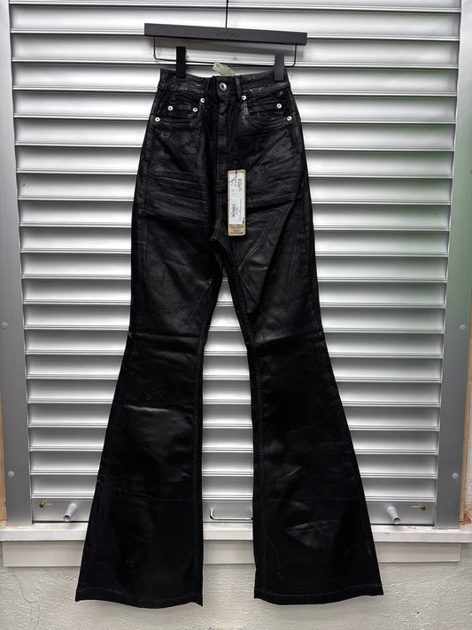 Rick Owens Wax Bolan Flare Denim - 25