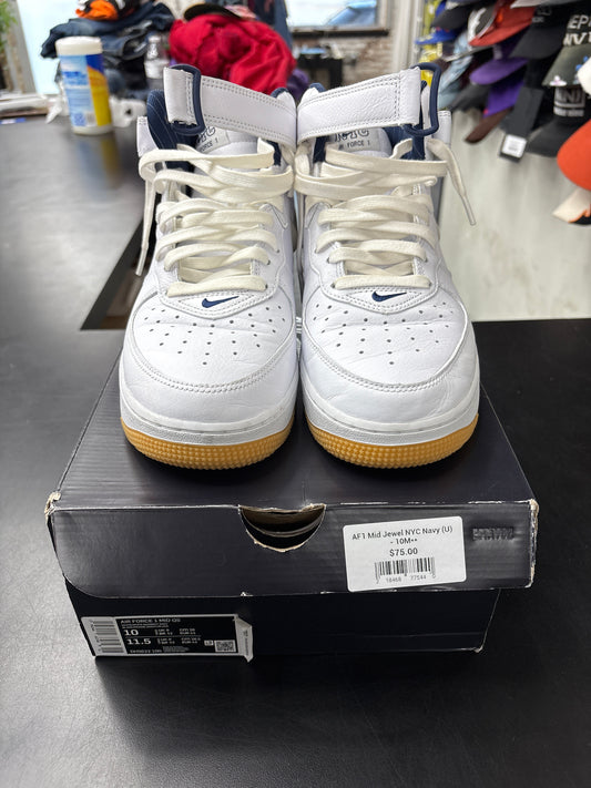 AF1 Mid Jewel NYC Navy (U) - 10M**