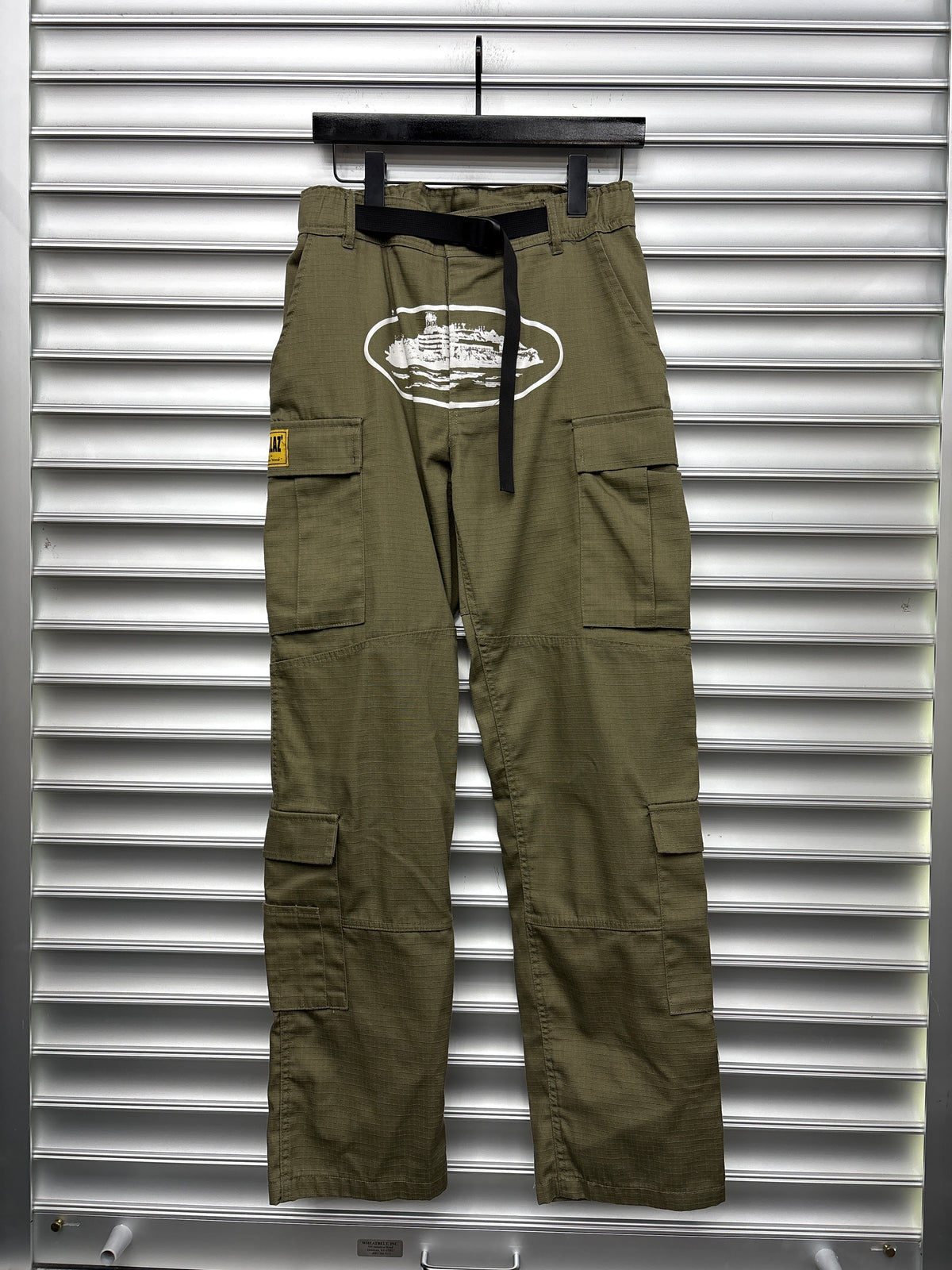 Corteiz Green Cargo Pants - XS**