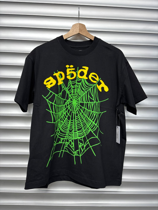 Spider Black Web Tee - S