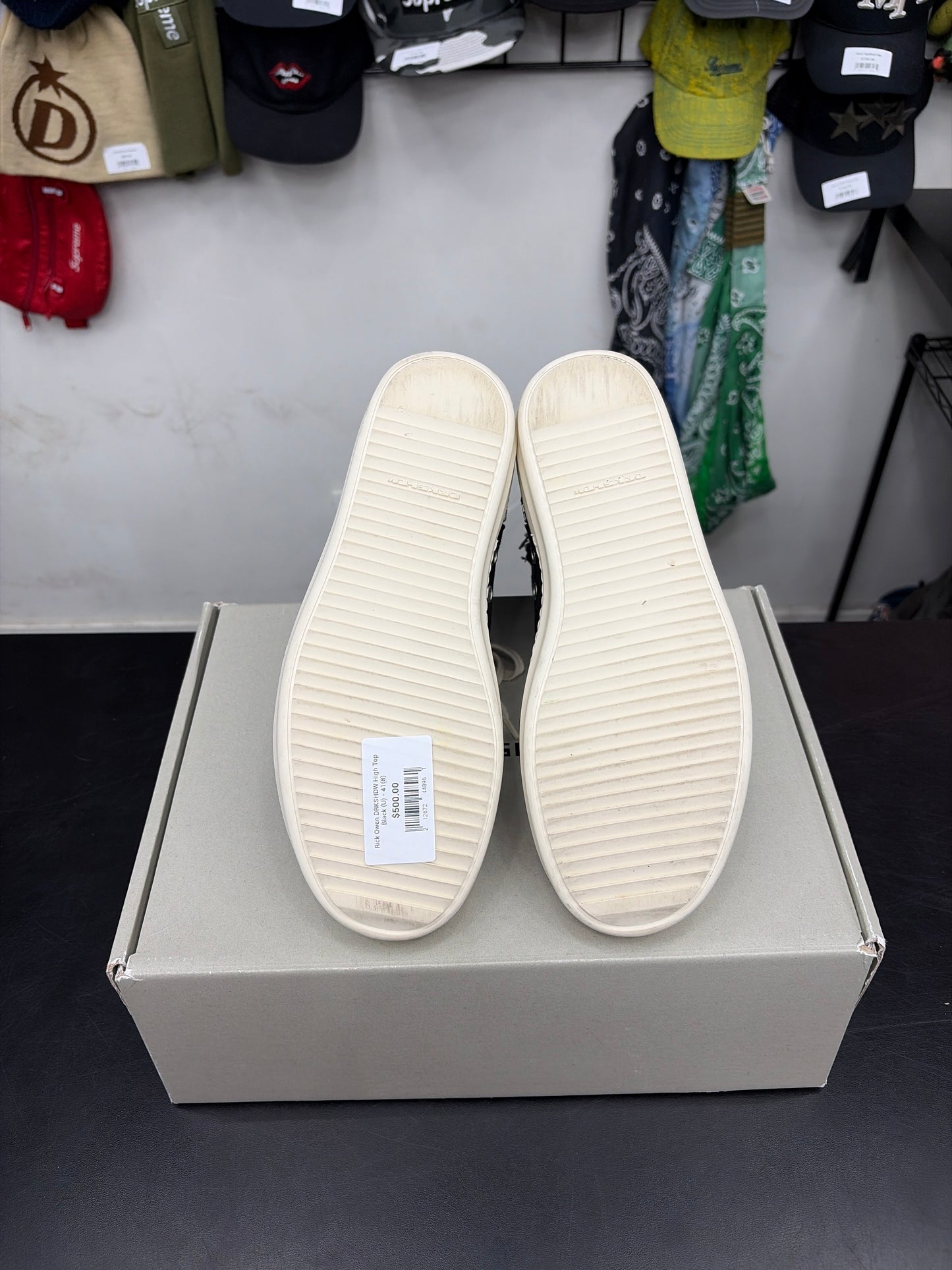 Rick Owen DRKSHDW High Top Black (U) - 41(8)