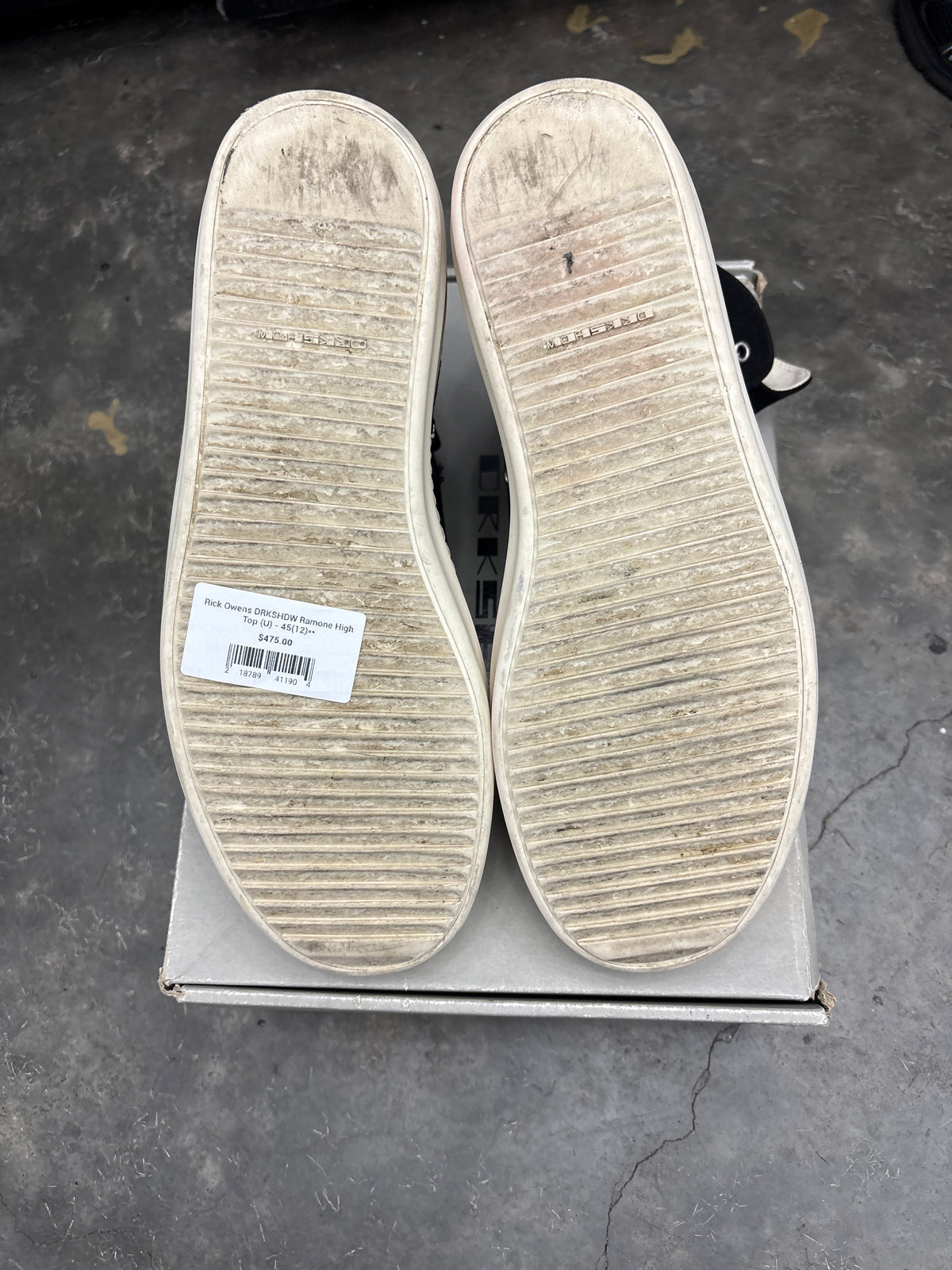 Rick Owens DRKSHDW Ramone High Top (U) - 45(12)**