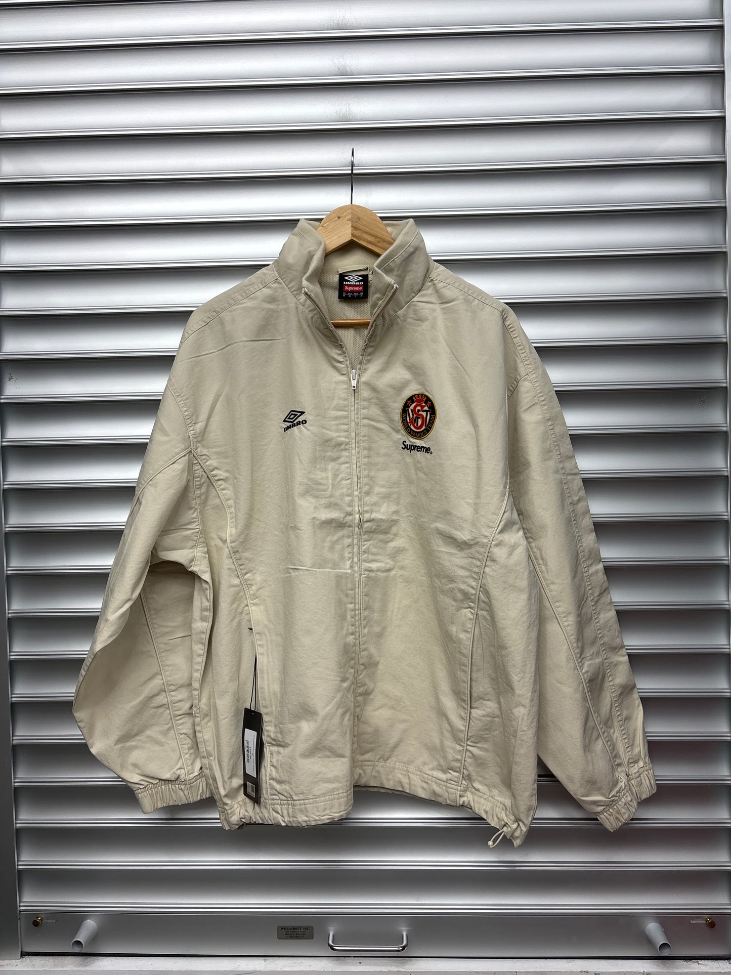 Supreme Umbro Tan Track Jacket - M