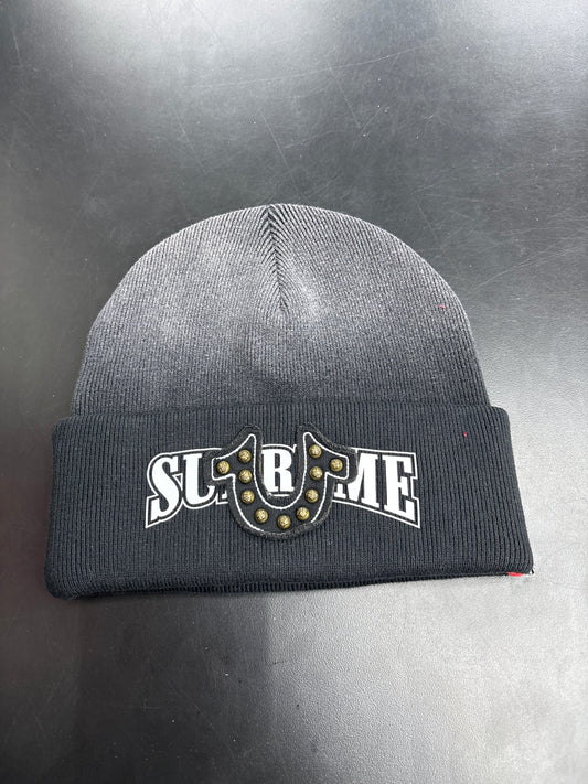 Supreme True Religion Black Beanie - OS