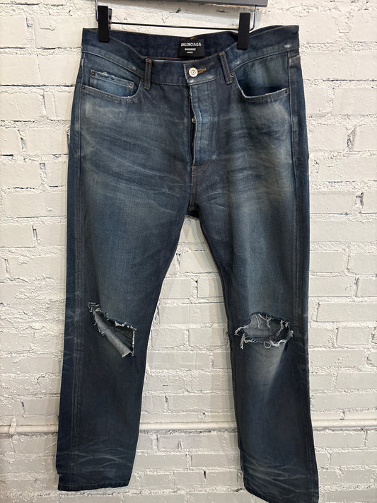 Balenciaga Mud Wash Denim - 32