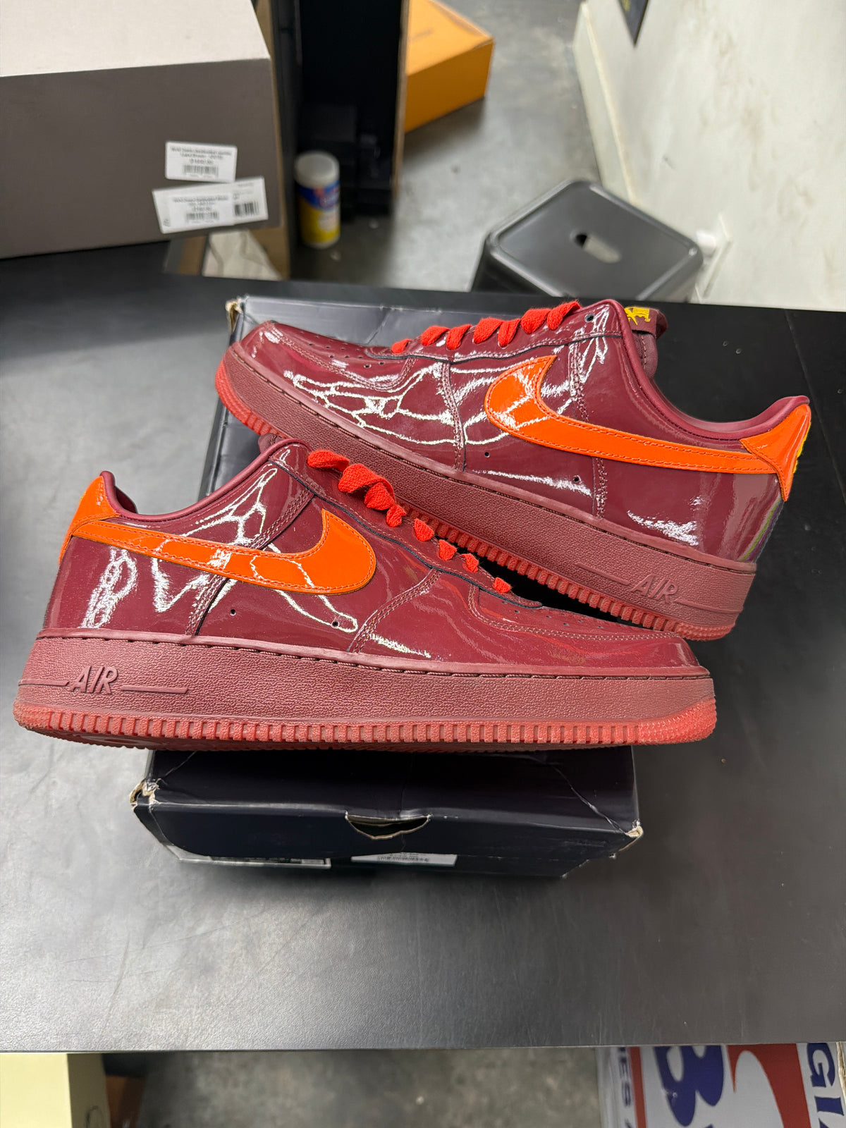 AF1 Patent Dark Team Red (U) - 10.5M **