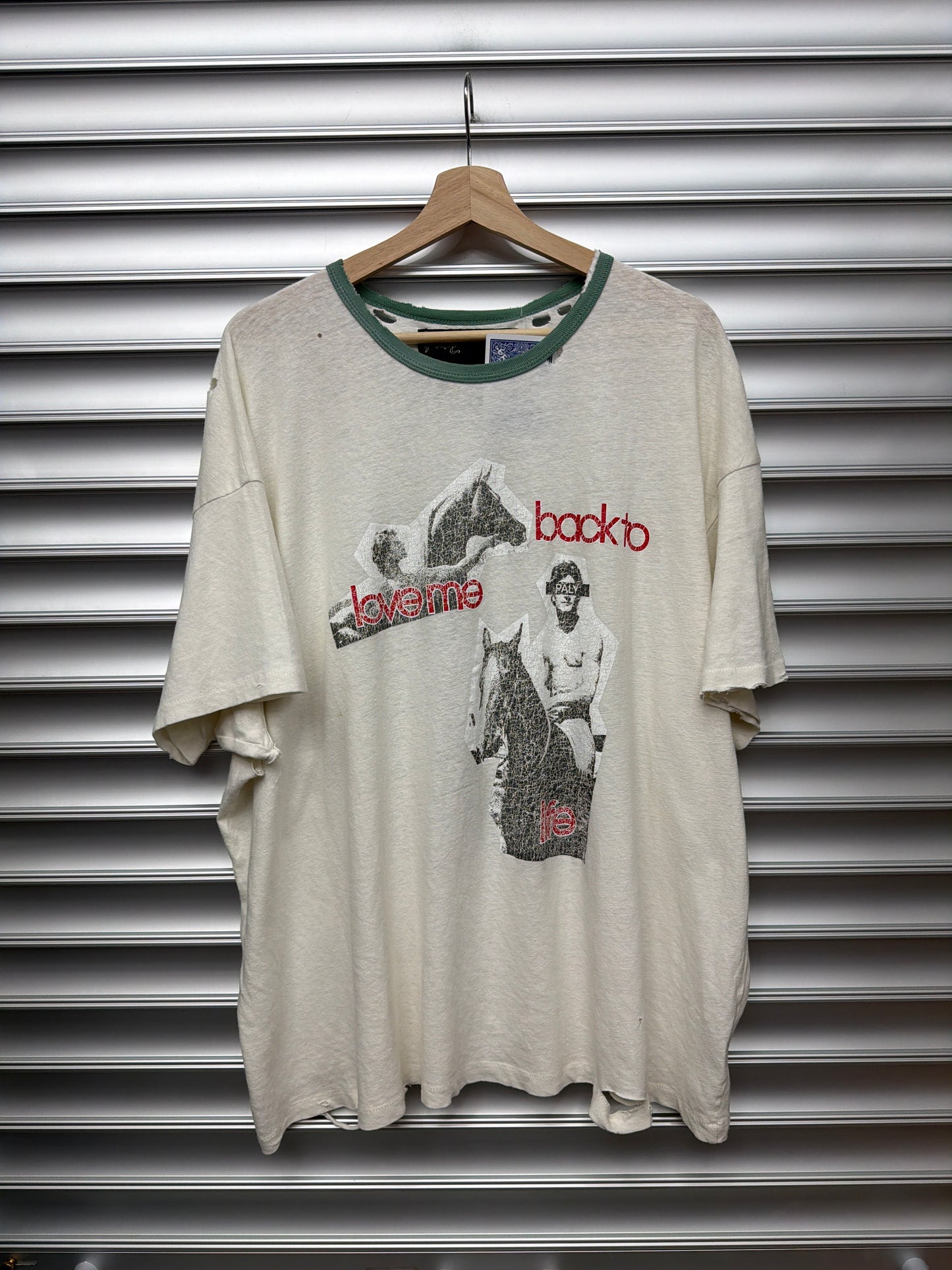 Paly Love Me Green Ringer Tee - XL