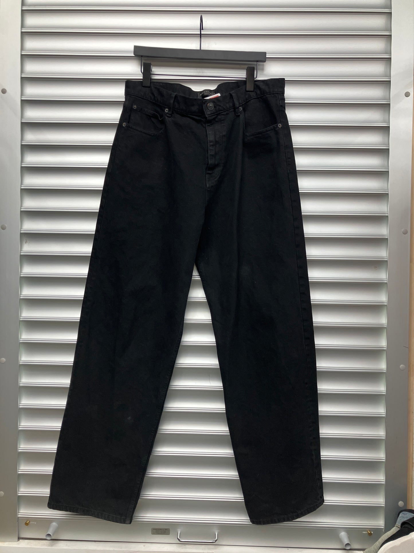 Balenciaga Straight Leg Black Denim - M