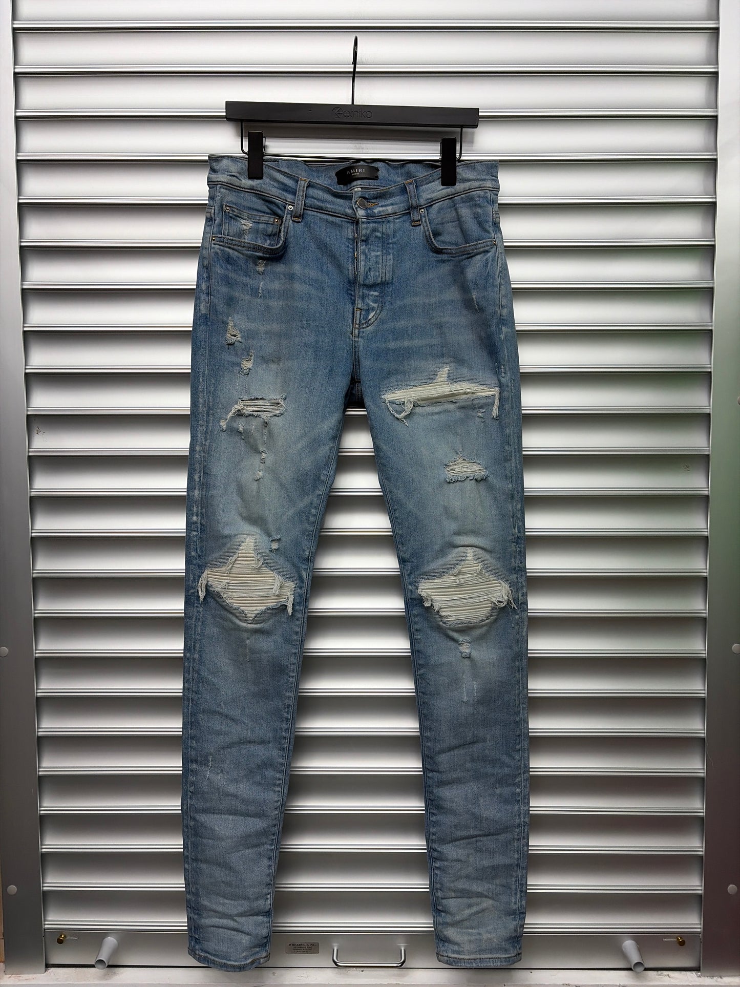 Amiri MX-1 White Patch Denim - 33