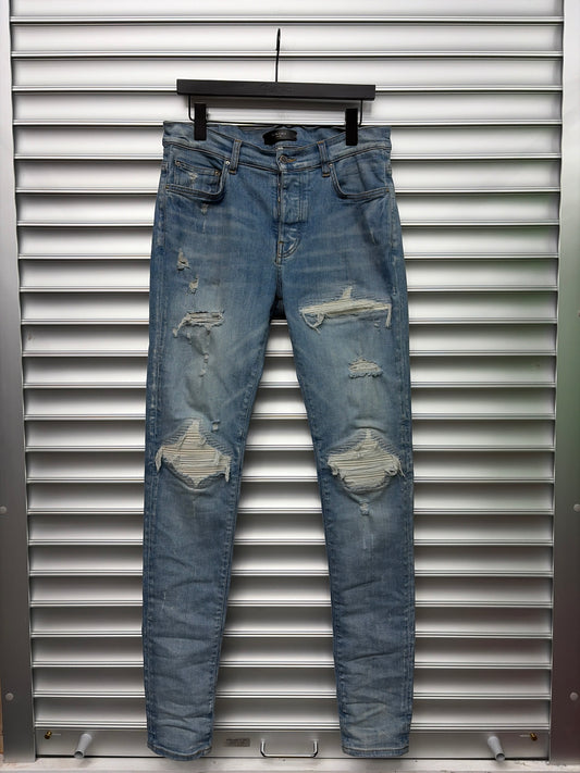 Amiri MX-1 White Patch Denim - 33