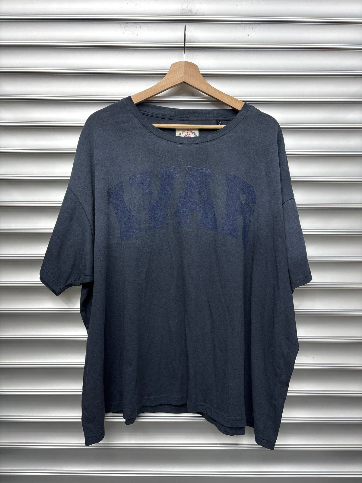 74 Is War Navy Tee - L**