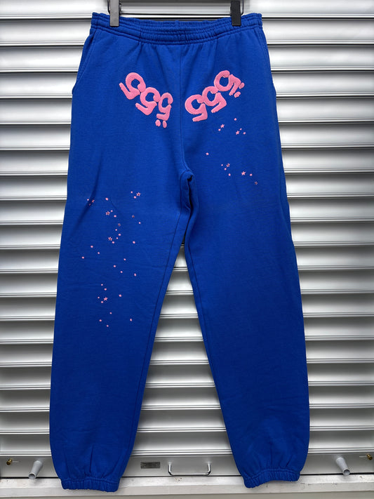 Spider Blue Pink Sweatpants - XL