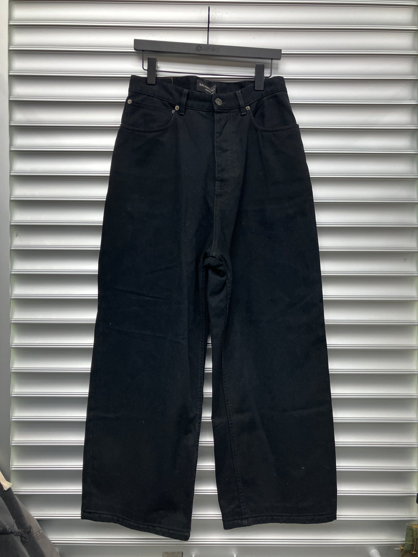 Balenciaga Black Baggy Denim - XXS