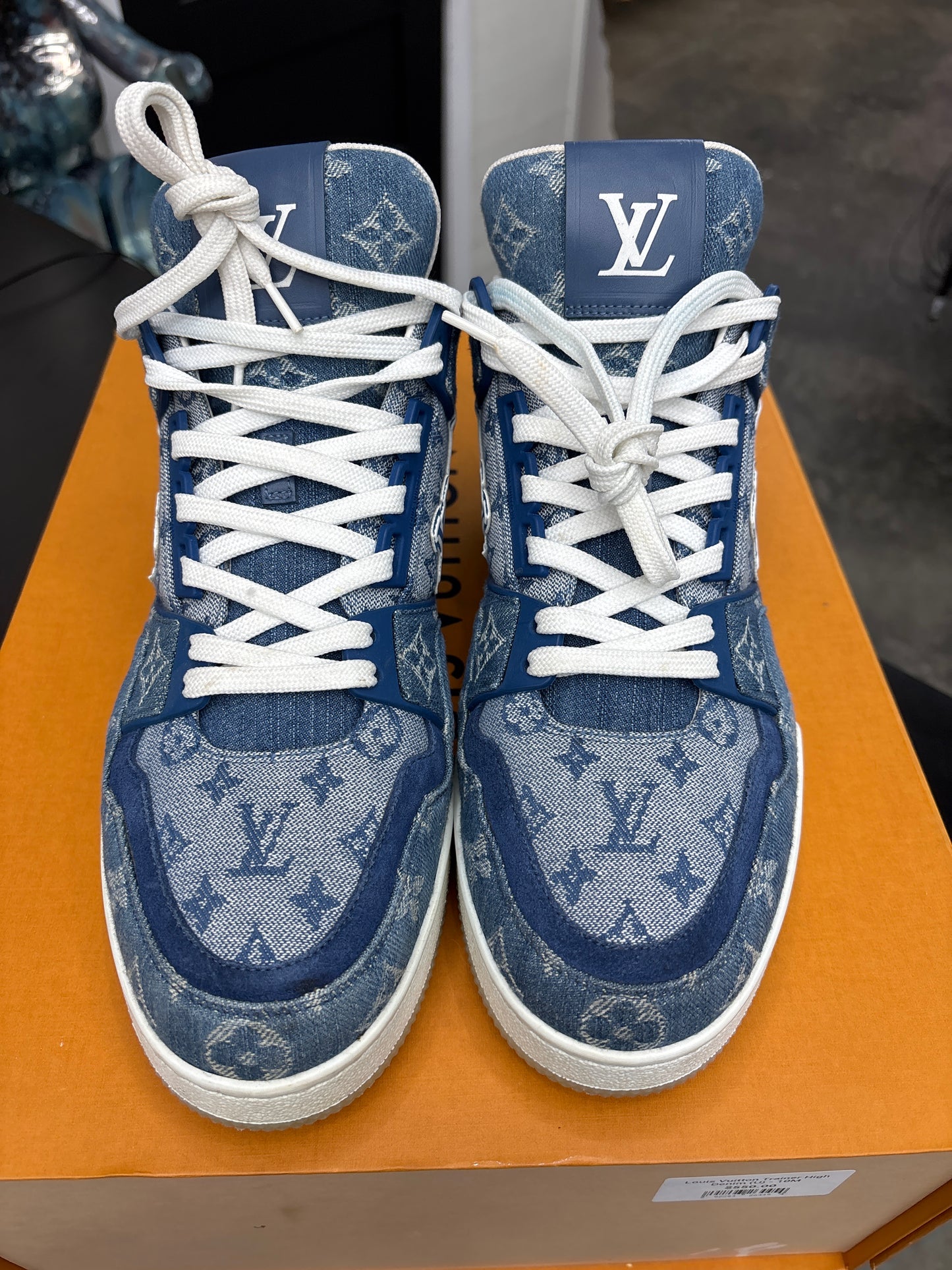 Louis Vuitton Trainer High Denim (U) - 10M
