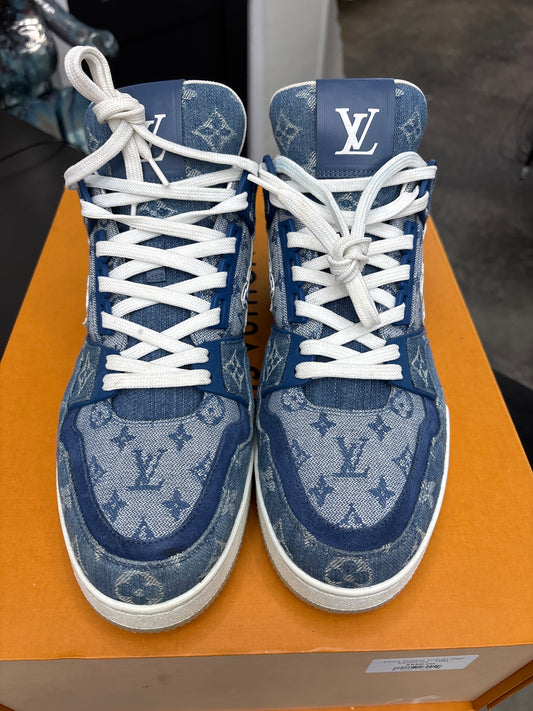 Louis Vuitton Trainer High Denim (U) - 10M