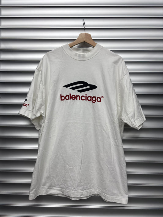 Balenciaga 3B White Tee - M