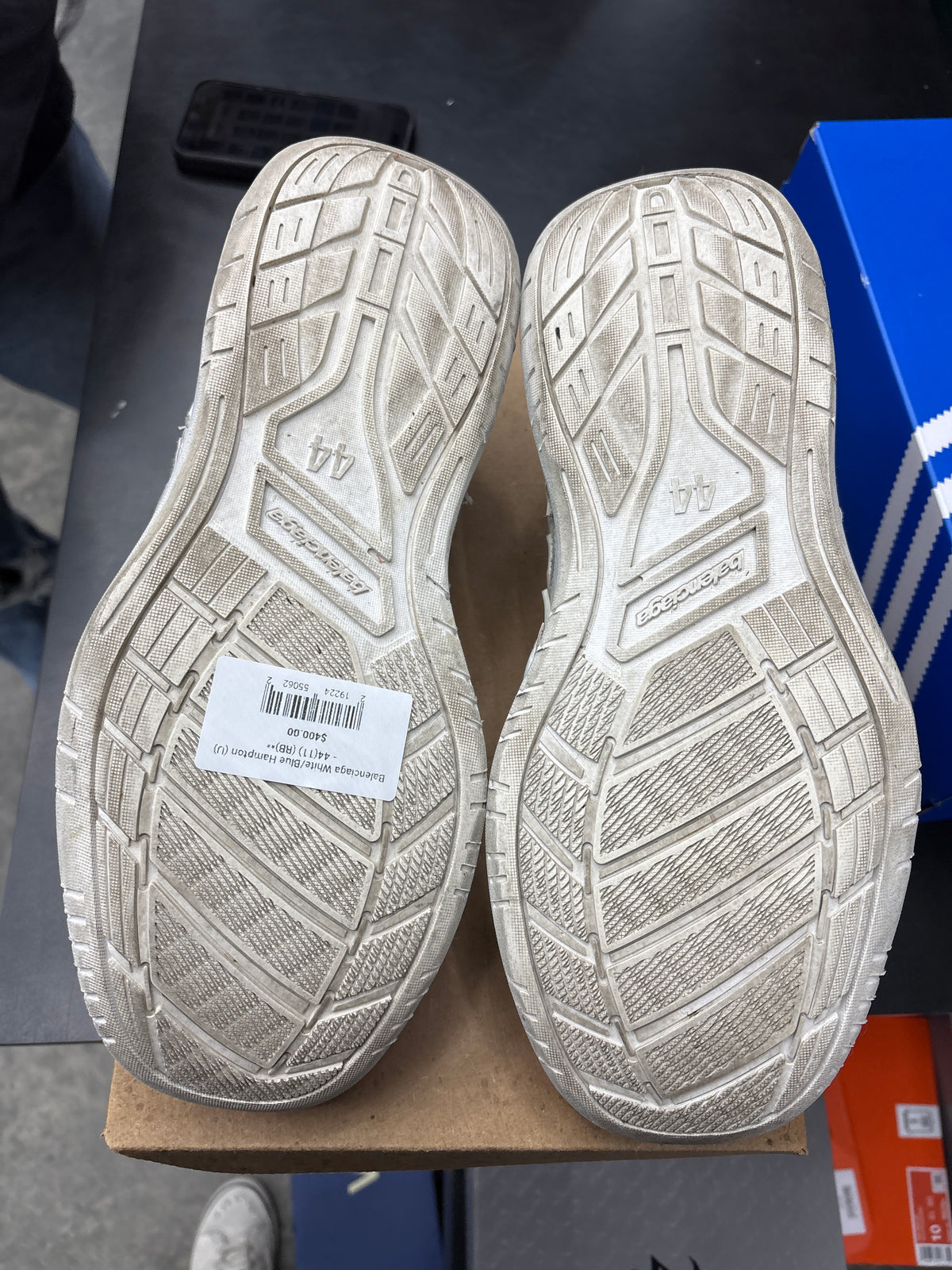 Balenciaga White/Blue Hampton (U) - 44(11) (RB)**