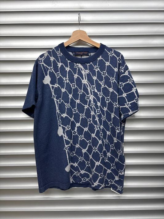 Louis Vuitton Damier Blue Tee - M**