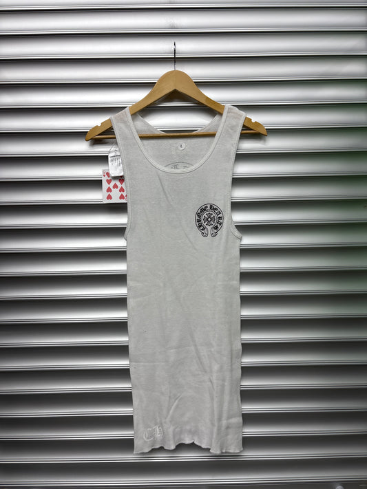 Chrome Hearts White Tank Top - L
